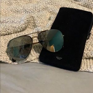 Celine mirrored aviator sunglasses